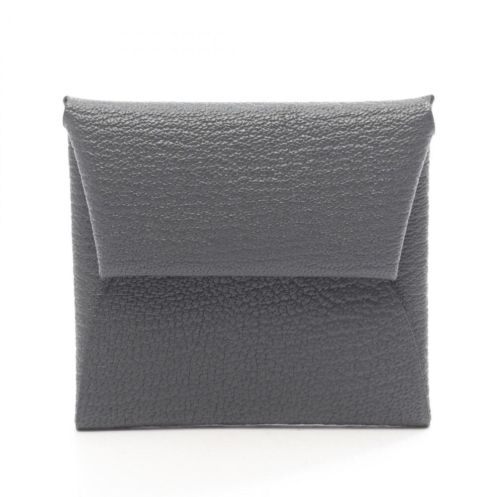 Hermes Bastia Grimisti Wallet - Coin Purse Chevre Leather Women's Gray